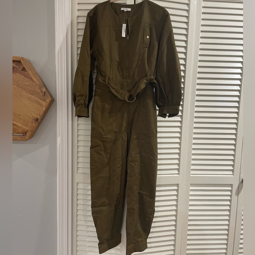 NWT jumpsuit olive green